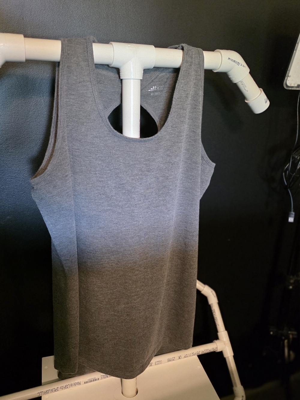 bcg Grey Scoop Neck Tank Top - Women's